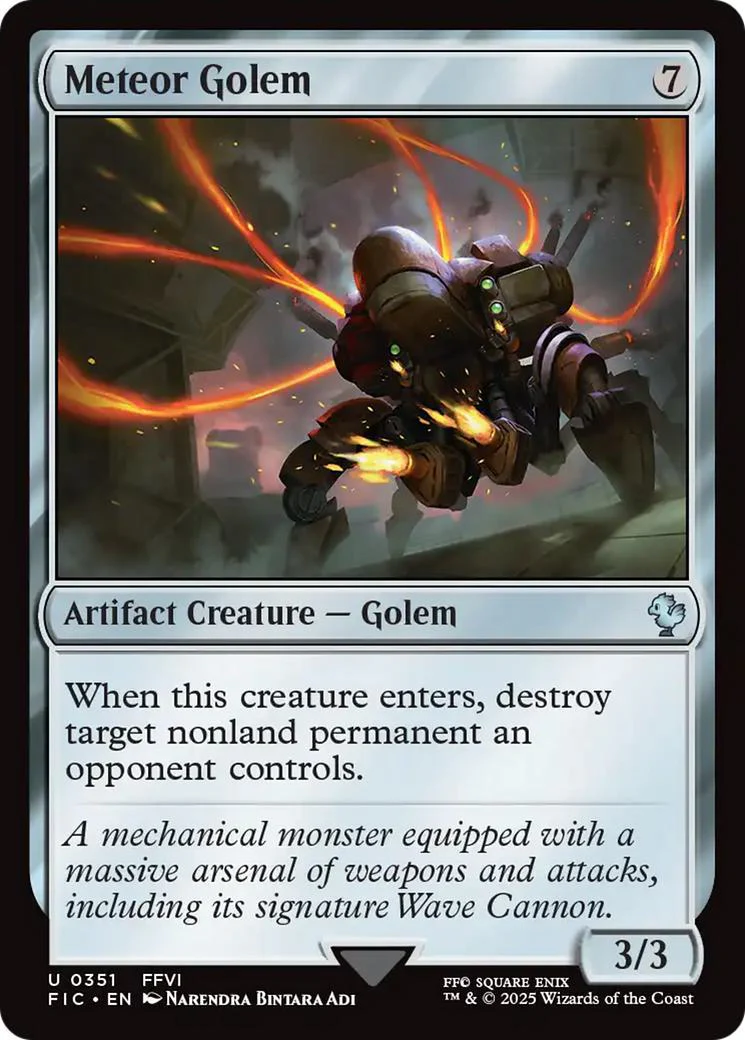 Meteor Golem [351] [FINAL FANTASY: Commander] [Non-Foil]