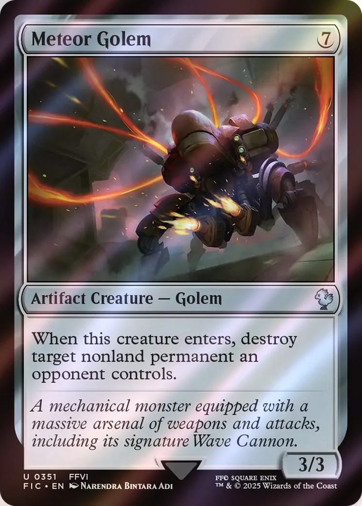 Meteor Golem [351] [FINAL FANTASY: Commander] [Surge Foil]