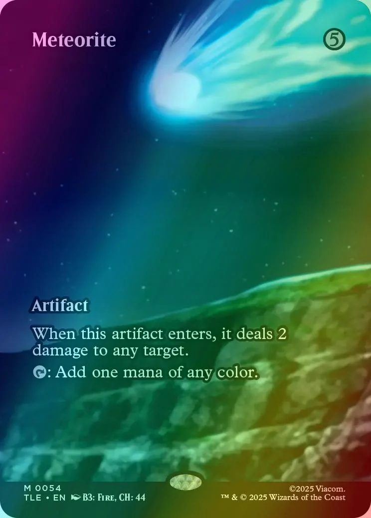 Meteorite [54] [Borderless] [Source Material] [Avatar: The Last Airbender Eternal] [Foil]