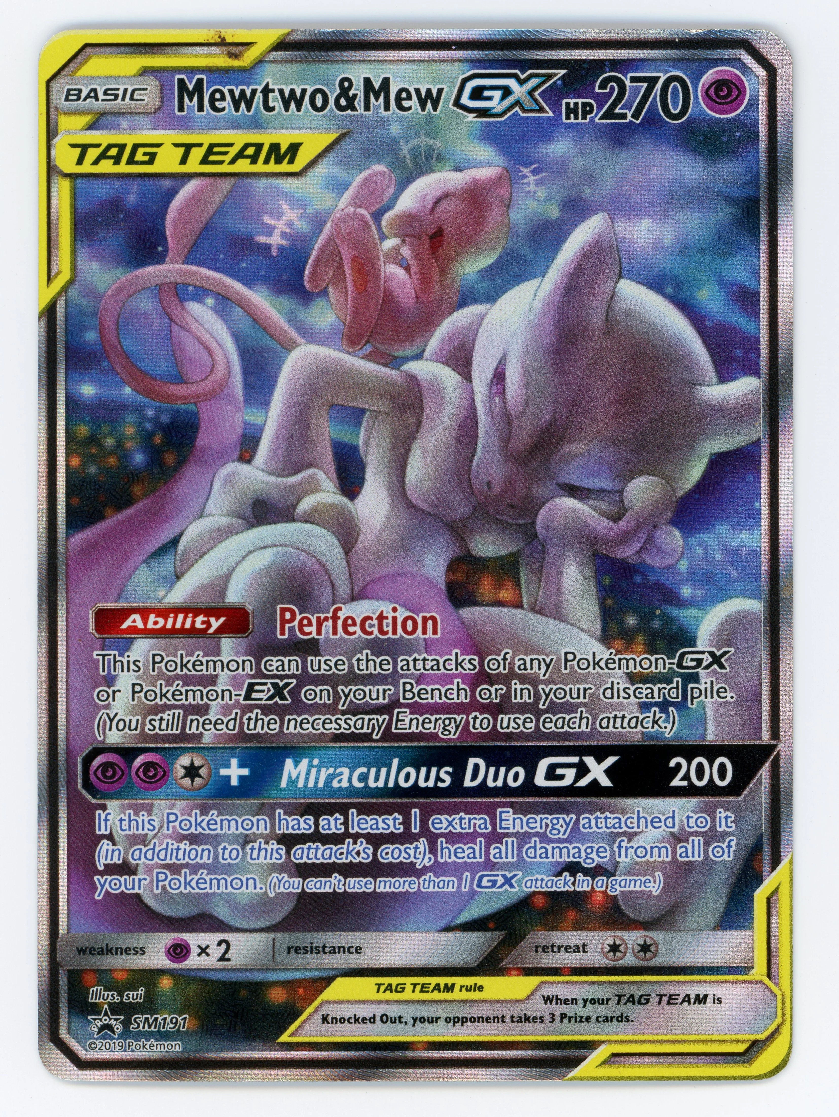 Mewtwo & Mew-GX - SM191 - Promo - Ultra Rare - Scan 15034
