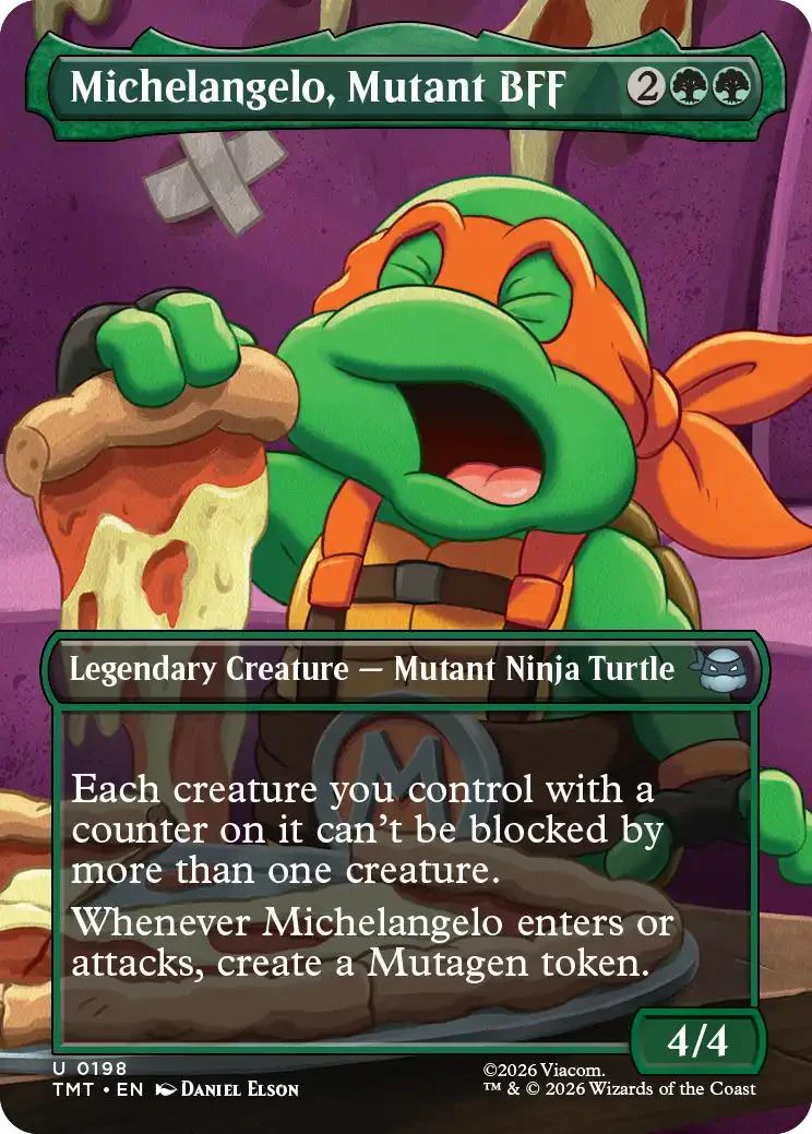 Michelangelo, Mutant BFF [198] [Borderless] [Scene] [Teenage Mutant Ninja Turtles] [Non-Foil]