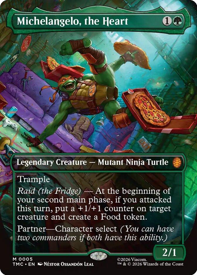 Michelangelo, the Heart [5] [Borderless] [Teenage Mutant Ninja Turtles Eternal] [Non-Foil]