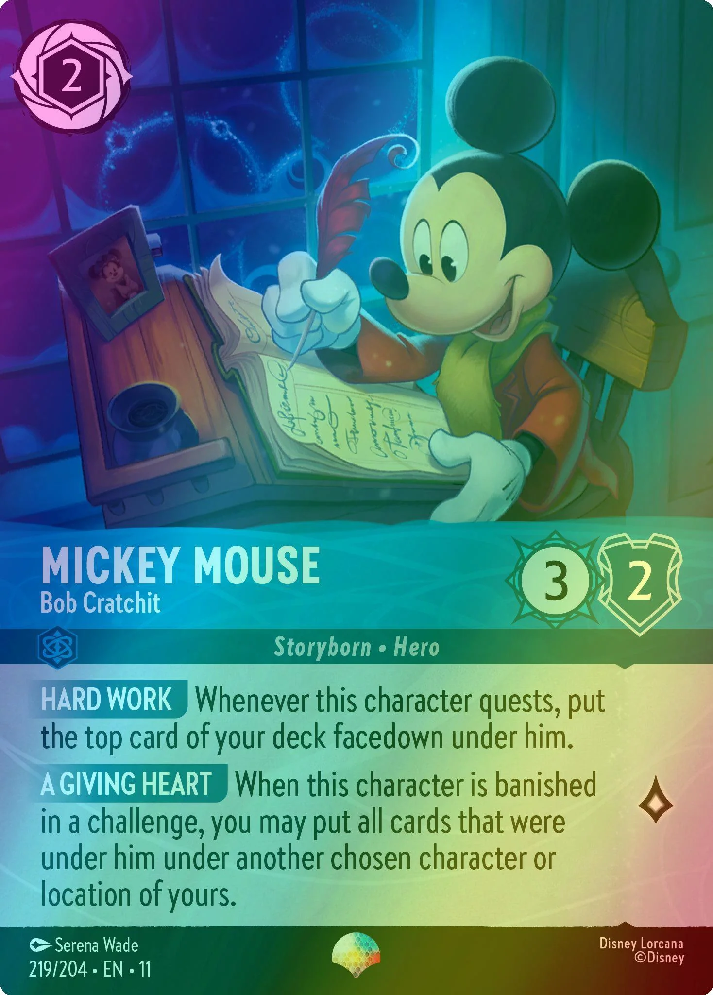 Mickey Mouse - Bob Cratchit (Epic) - 219/204 [Winterspell] [Holofoil]