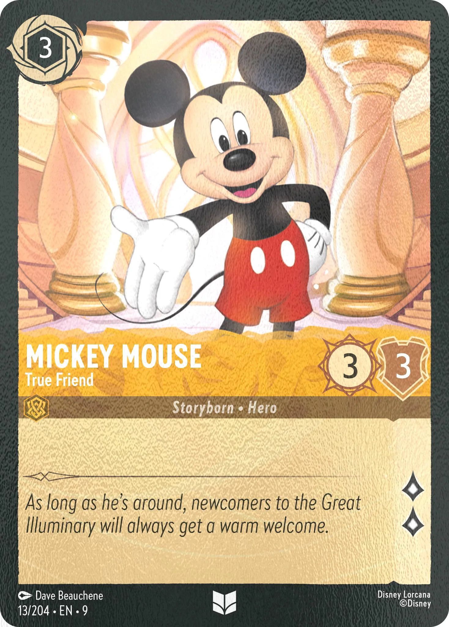 Mickey Mouse - True Friend - 13/204 [Fabled] [Cold Foil]