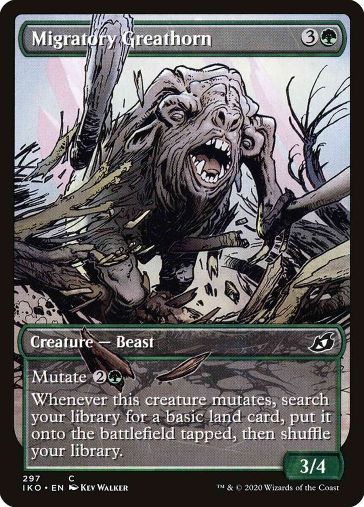 Migratory Greathorn [297] [Alternate Art] [Ikoria: Lair of Behemoths] [Non-Foil]