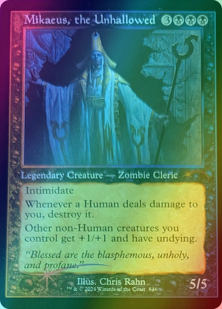 Mikaeus, the Unhallowed [0846] [Retro Frame] [Chris Rahn] [Secret Lair Drop] [Foil]