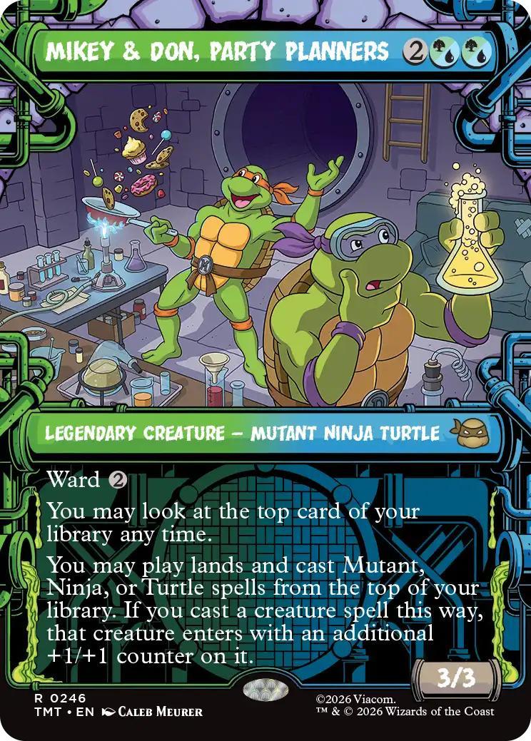 Mikey & Don, Party Planners [246] [Sewer Frame] [Teenage Mutant Ninja Turtles] [Non-Foil]
