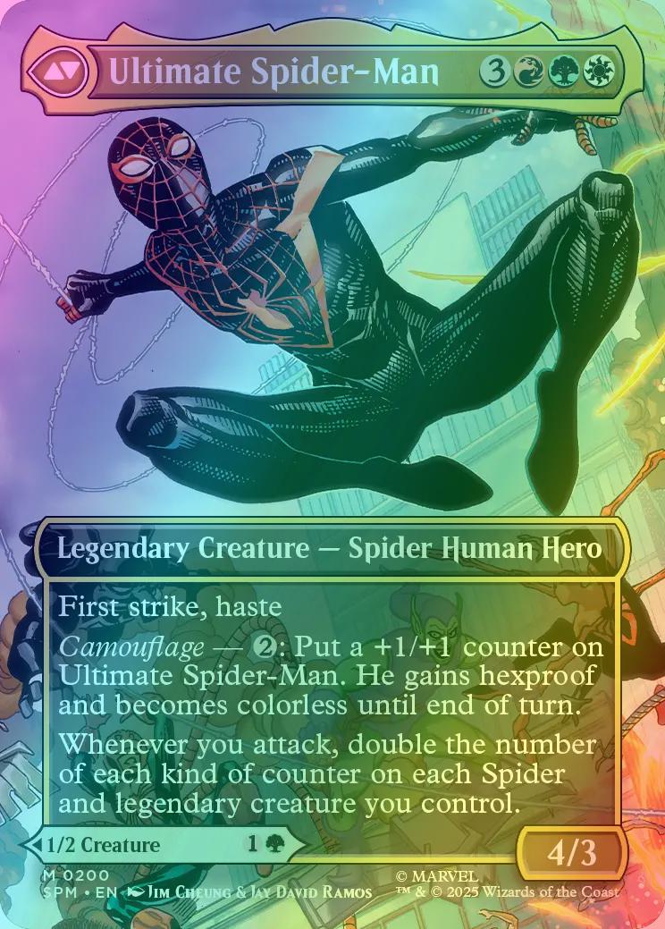 Miles Morales // Ultimate Spider-Man [200] [Borderless] [Scene] [Marvel's Spider-Man] [Foil] - Image 2
