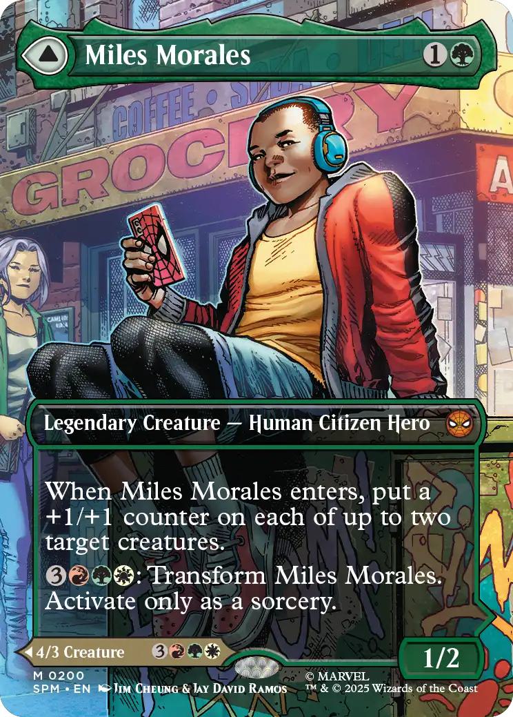 Miles Morales // Ultimate Spider-Man [200] [Borderless] [Scene] [Marvel's Spider-Man] [Non-Foil]