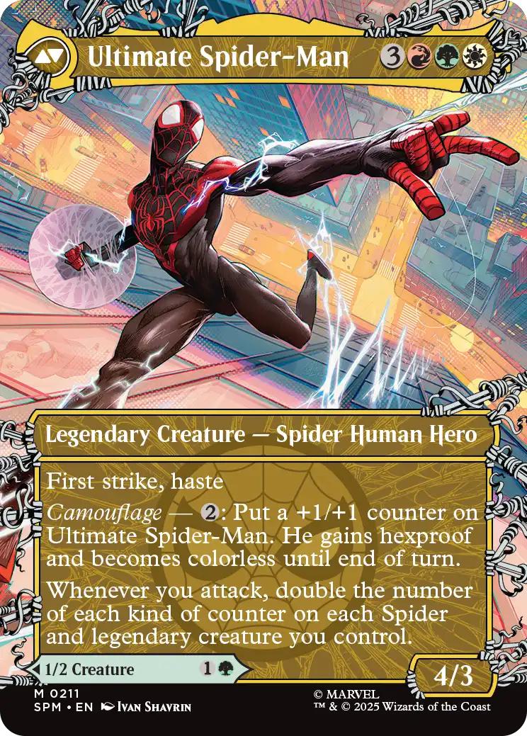 Miles Morales // Ultimate Spider-Man [211] [Borderless] [Web-Slinger] [Marvel's Spider-Man] [Non-Foil] - Image 2