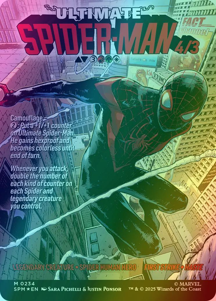 Miles Morales // Ultimate Spider-Man [234] [Borderless] [Classic Comic] [Marvel's Spider-Man] [Foil] - Image 2