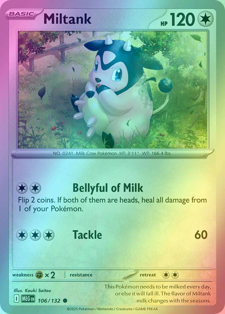 Miltank - 106/132 - Common [me01-106] [Reverse Holo]