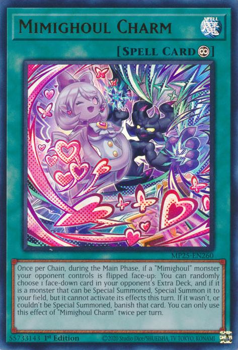 Mimighoul Charm - MP25-EN260 - Ultra Rare - 1st Edition