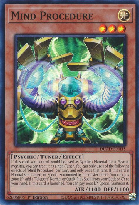 Mind Procedure - DUAD-EN015 - Super Rare - 1st Edition