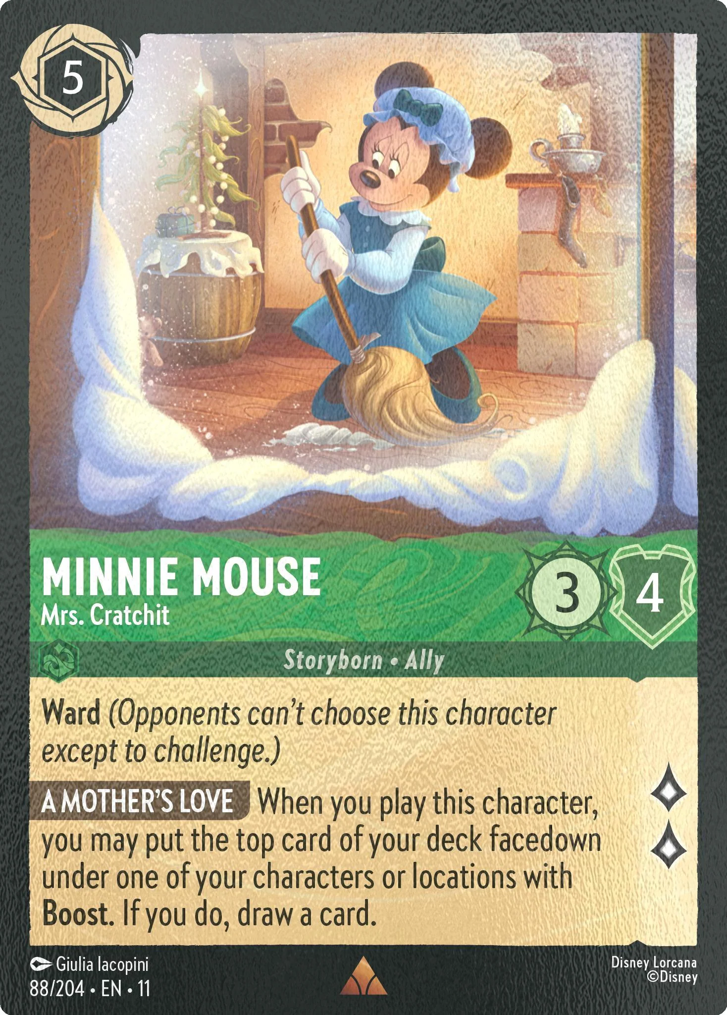 Minnie Mouse - Mrs. Cratchit - 88/204 [Winterspell] [Cold Foil]