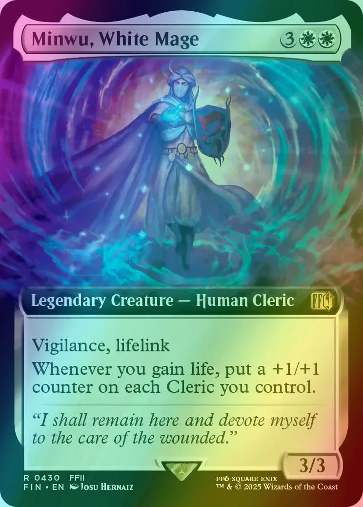Minwu, White Mage [430] [Extended Art] [FINAL FANTASY] [Foil]