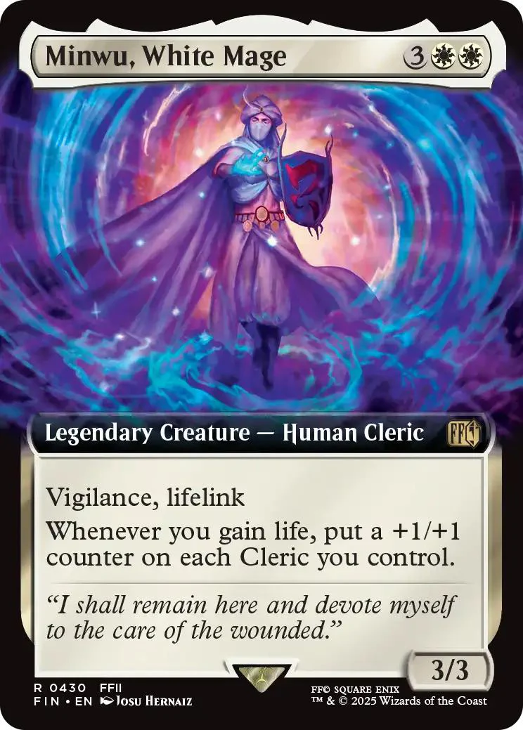 Minwu, White Mage [430] [Extended Art] [FINAL FANTASY] [Non-Foil]