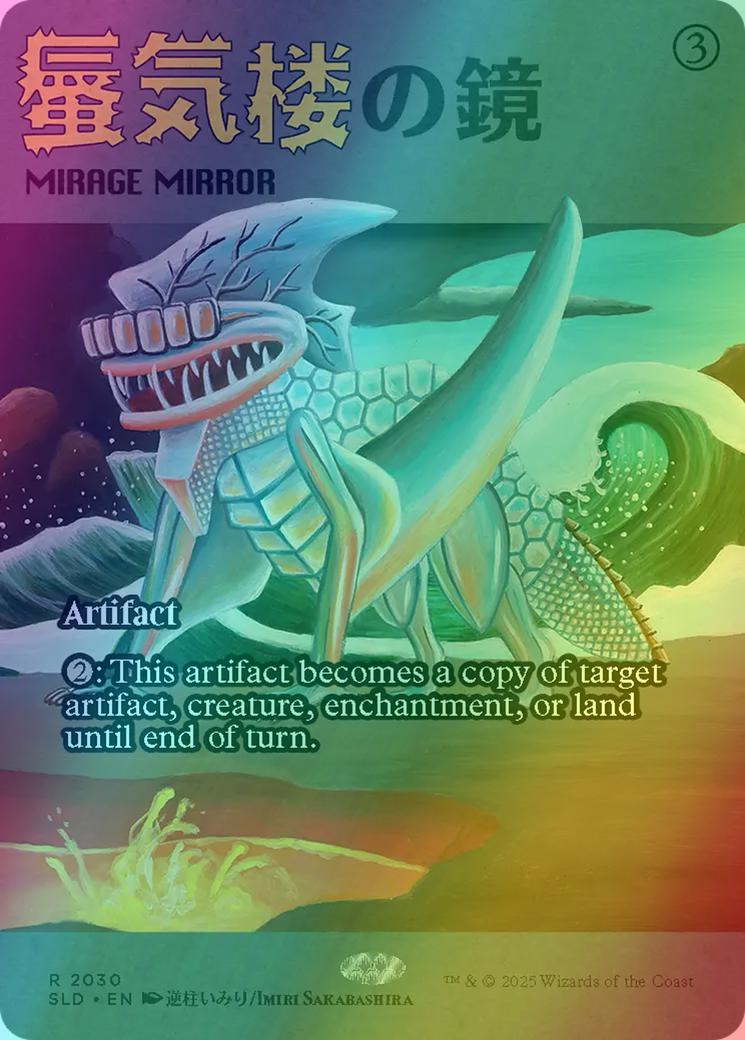 Mirage Mirror [2030] [Borderless] [Imiri Sakabashira] [Secret Lair Drop] [Foil]