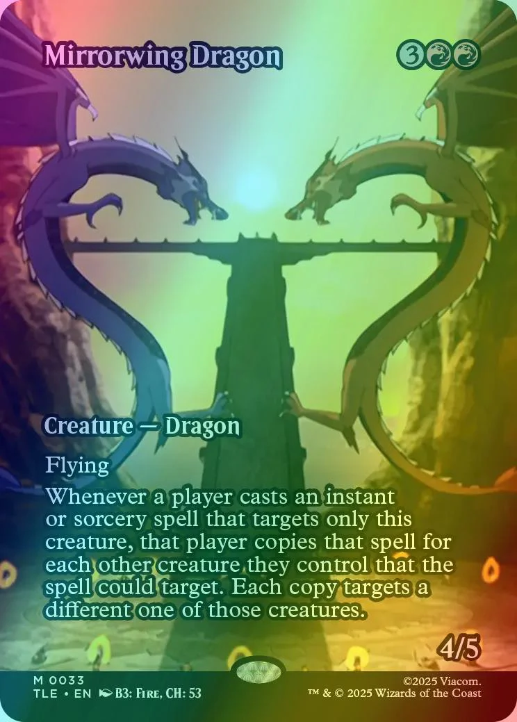 Mirrorwing Dragon [33] [Borderless] [Source Material] [Avatar: The Last Airbender Eternal] [Foil]