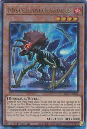 Miscellaneousaurus - RA04-EN022 - Ultimate Rare - 1st Edition