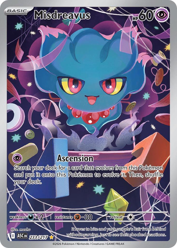 Misdreavus - 233/217 - Illustration Rare [me025-233] [Ultra]