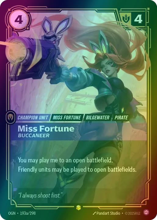 Miss Fortune - Buccaneer (Alternate Art) - 193a/298 [Origins] [Foil]
