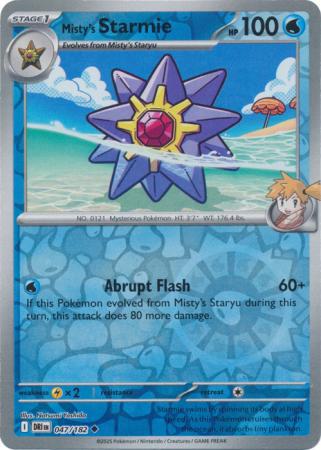 Misty's Starmie - 047/182 - Uncommon [sv10-047] [Reverse Holo]