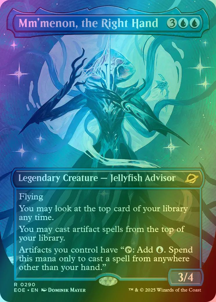 Mm'menon, the Right Hand [290] [Borderless] [Triumphant] [Edge of Eternities] [Foil]