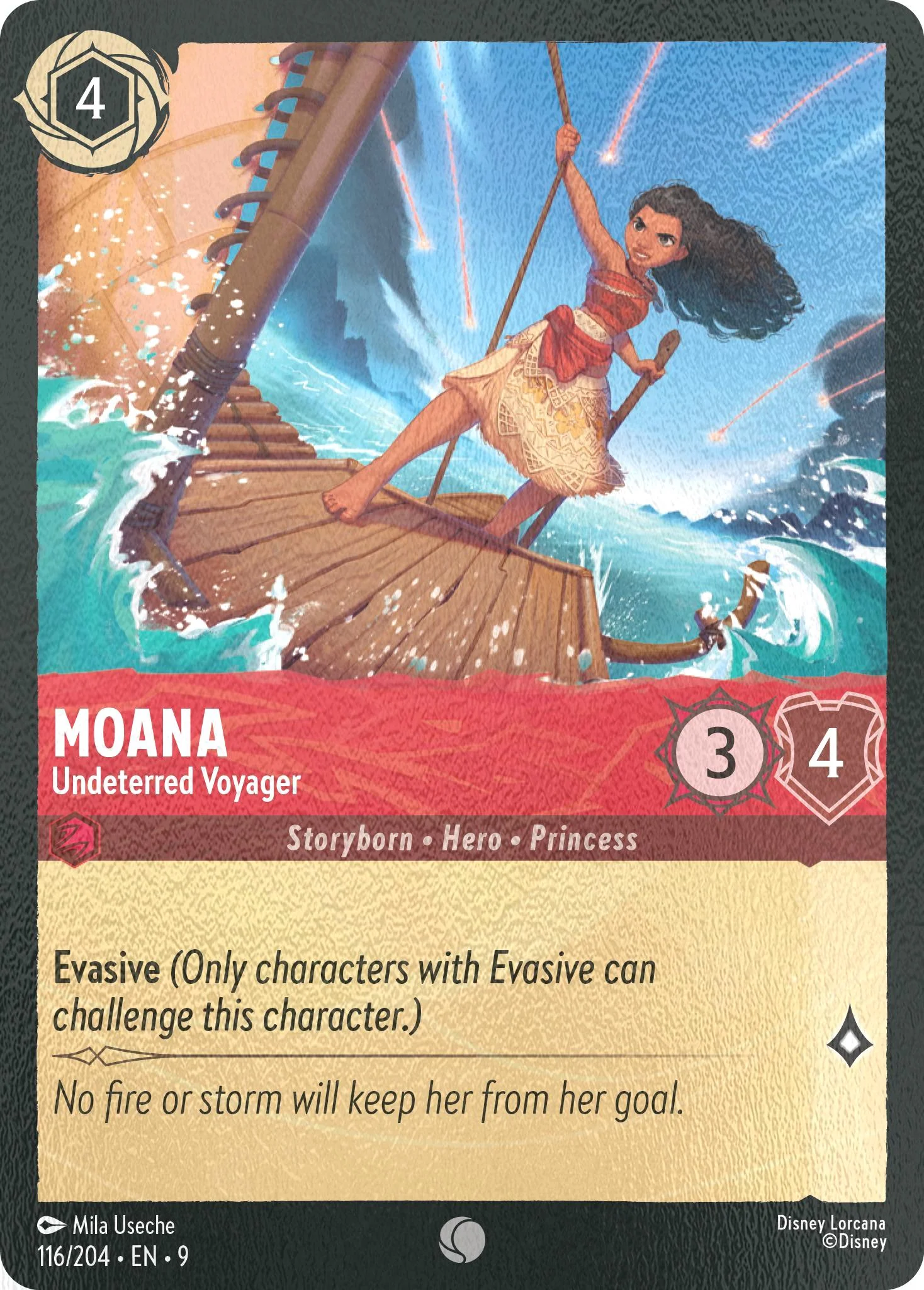 Moana - Undeterred Voyager - 116/204 [Fabled] [Cold Foil]
