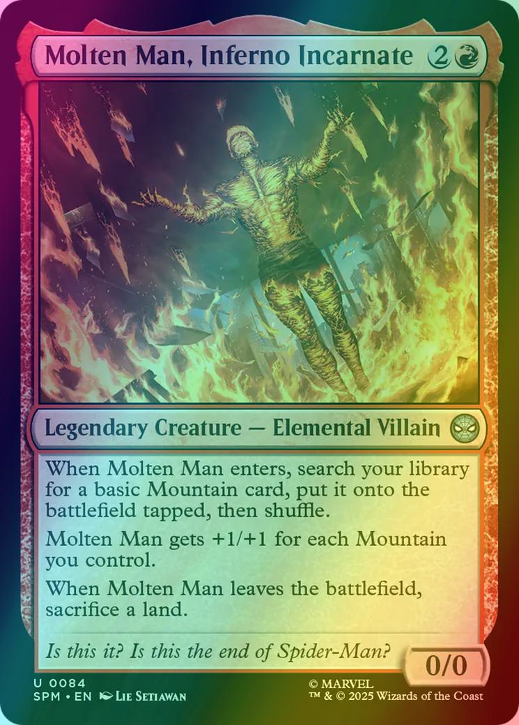 Molten Man, Inferno Incarnate [84] [Marvel's Spider-Man] [Foil]