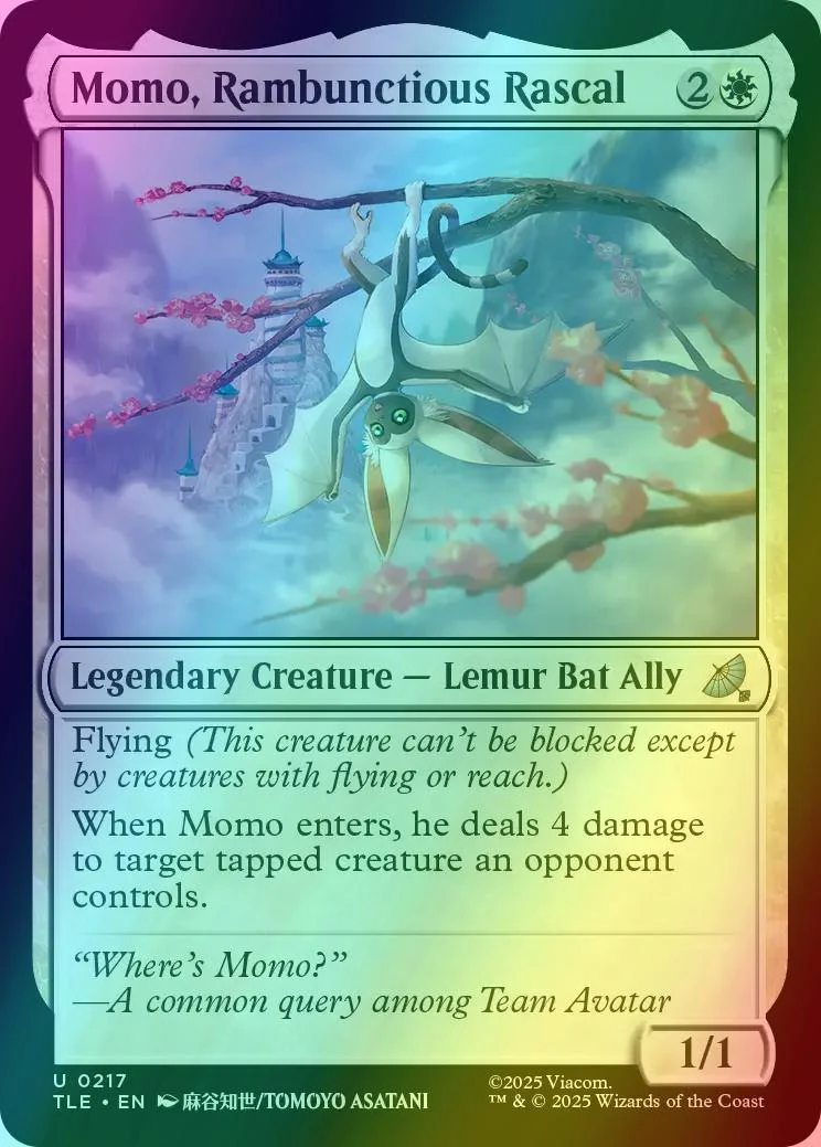 Momo, Rambunctious Rascal [217] [Avatar: The Last Airbender Eternal] [Foil]