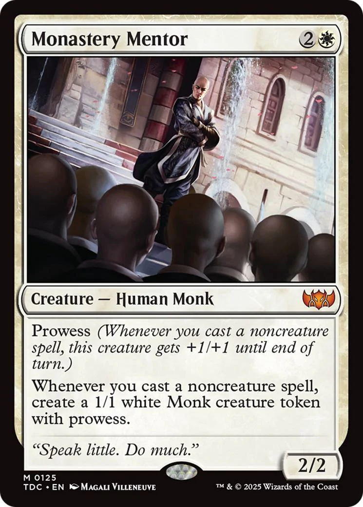 Monastery Mentor [125] [Tarkir: Dragonstorm: Commander] [Non-Foil]
