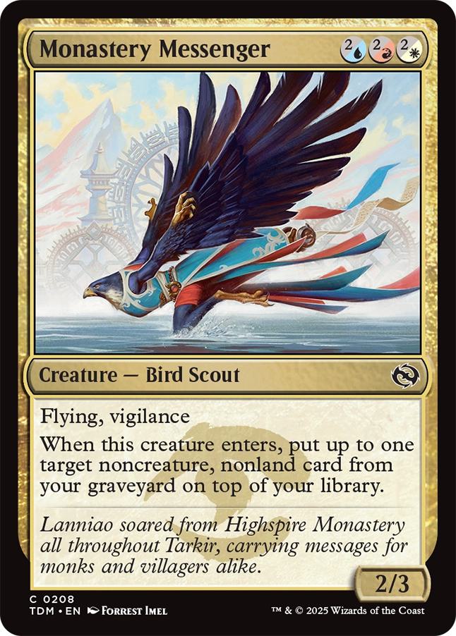 Monastery Messenger [208] [Tarkir: Dragonstorm] [Non-Foil]