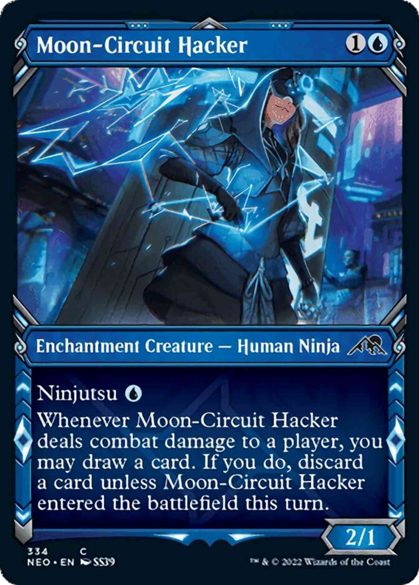 Moon-Circuit Hacker [334] [Ninja Showcase] [Kamigawa: Neon Dynasty] [Non-Foil]