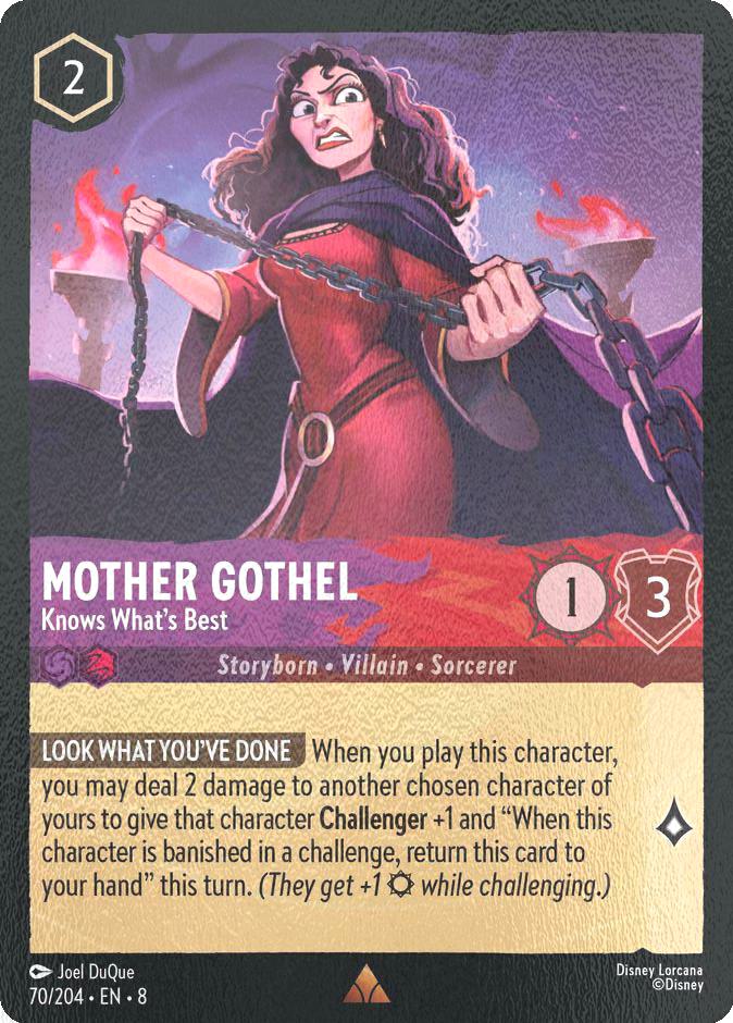 Mother Gothel - Knows What's Best - 70/204 [Reign of Jafar] [Cold Foil]