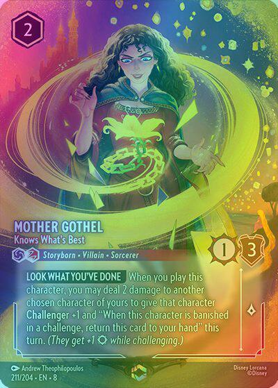 Mother Gothel - Knows What's Best (Enchanted) - 211/204 [Reign of Jafar] [Holofoil]