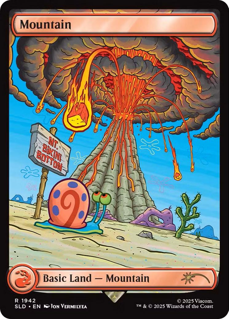 Mountain [1942] [Full Art] [SpongeBob: Lands] [Secret Lair Drop] [Non-Foil]