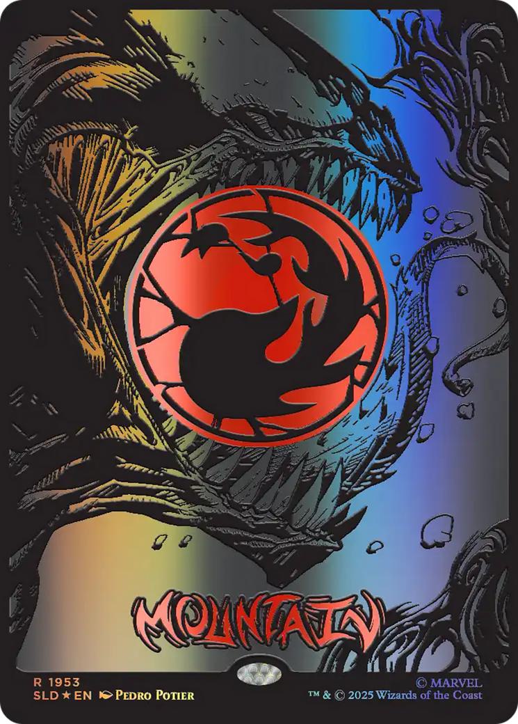 Mountain [1953] [Full Art] [Spider-Man: Mana Symbiote] [Secret Lair Drop] [Raised Foil]