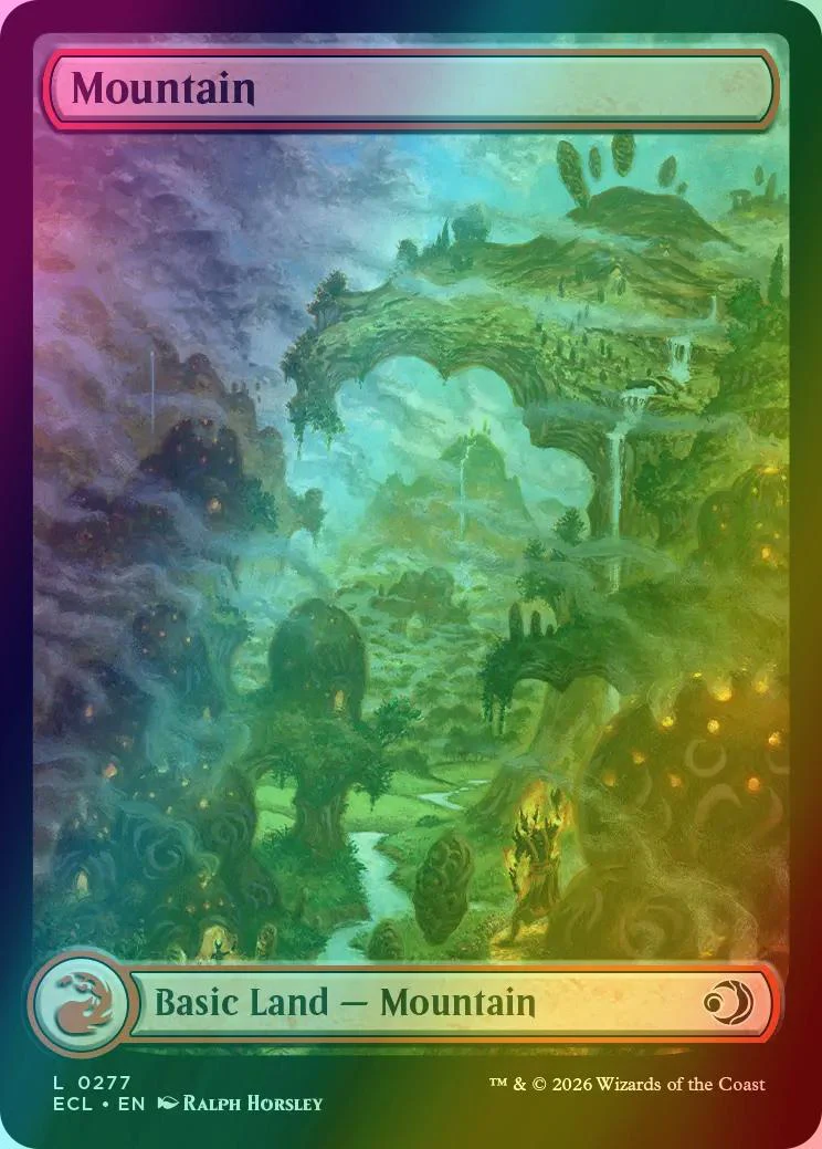 Mountain [277] [Full Art] [Lorwyn] [Lorwyn Eclipsed] [Foil]