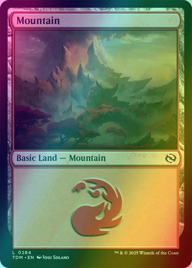 Mountain [284] [Tarkir: Dragonstorm] [Foil]