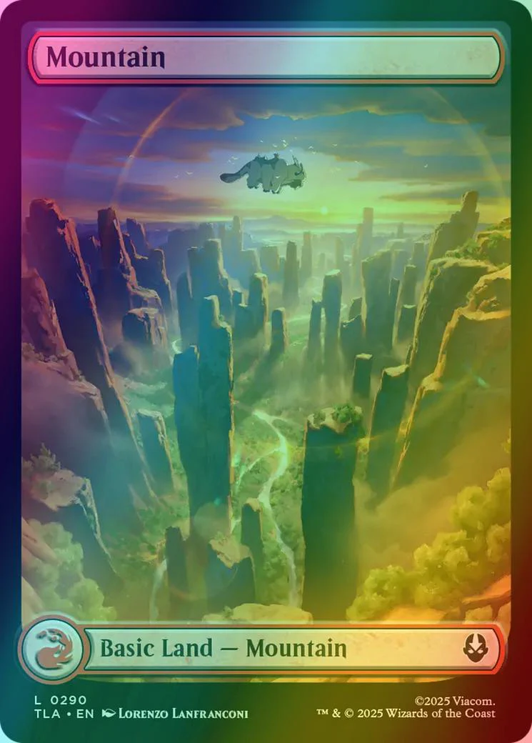 Mountain [290] [Full Art] [Appa] [Avatar: The Last Airbender] [Foil]