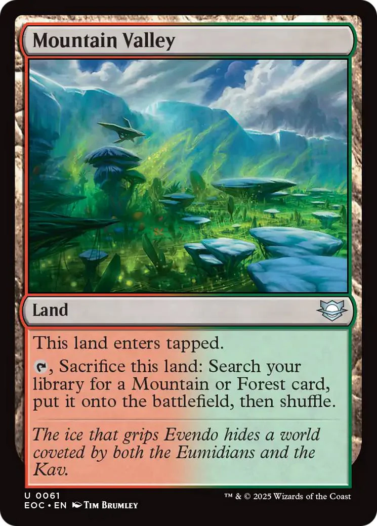 Mountain Valley [61] [Edge of Eternities: Commander] [Non-Foil]