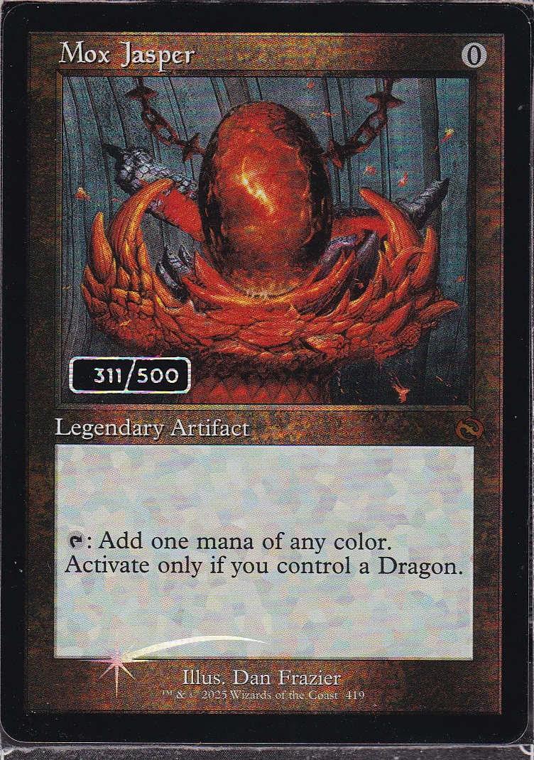 Mox Jasper - Serial Numbered - 311/500 - Retro Frame - Foil - Scan 12366