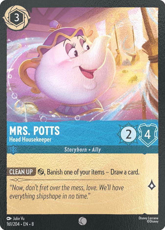 Mrs. Potts - Head Housekeeper - 161/204 [Reign of Jafar] [Cold Foil]
