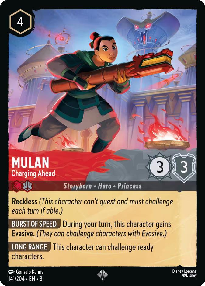 Mulan - Charging Ahead - 141/204 [Reign of Jafar] [Non-Foil]