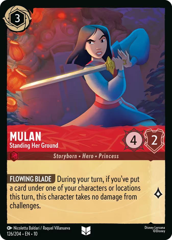 Mulan - Standing Her Ground - 126/204 [Whispers in the Well] [Non-Foil]