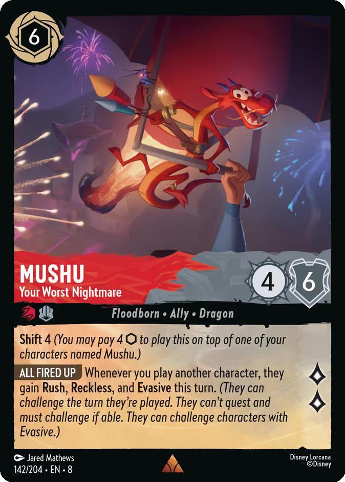 Mushu - Your Worst Nightmare - 142/204 [Reign of Jafar] [Non-Foil]