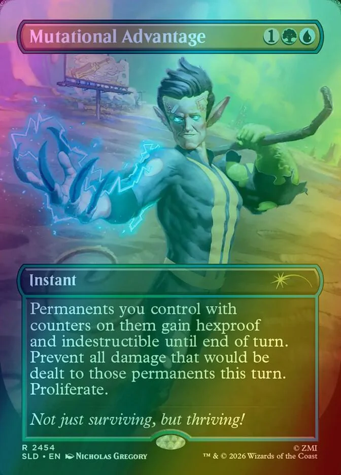 Mutational Advantage [2454] [Borderless] [Fallout: Rad] [Secret Lair Drop] [Foil]