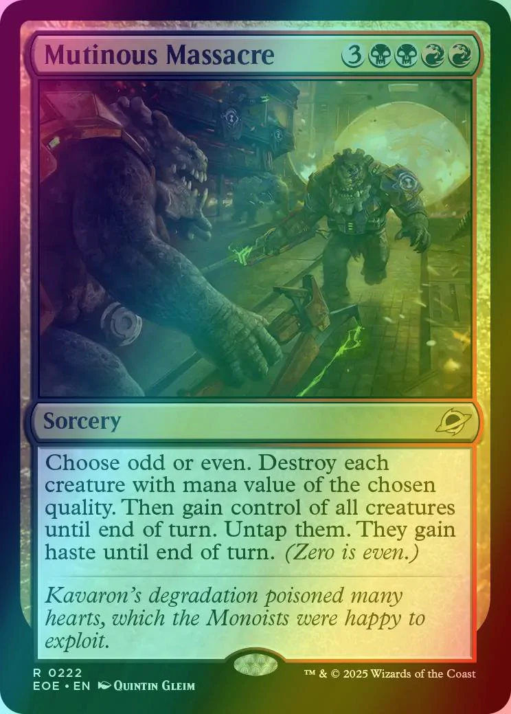 Mutinous Massacre [222] [Edge of Eternities] [Foil]