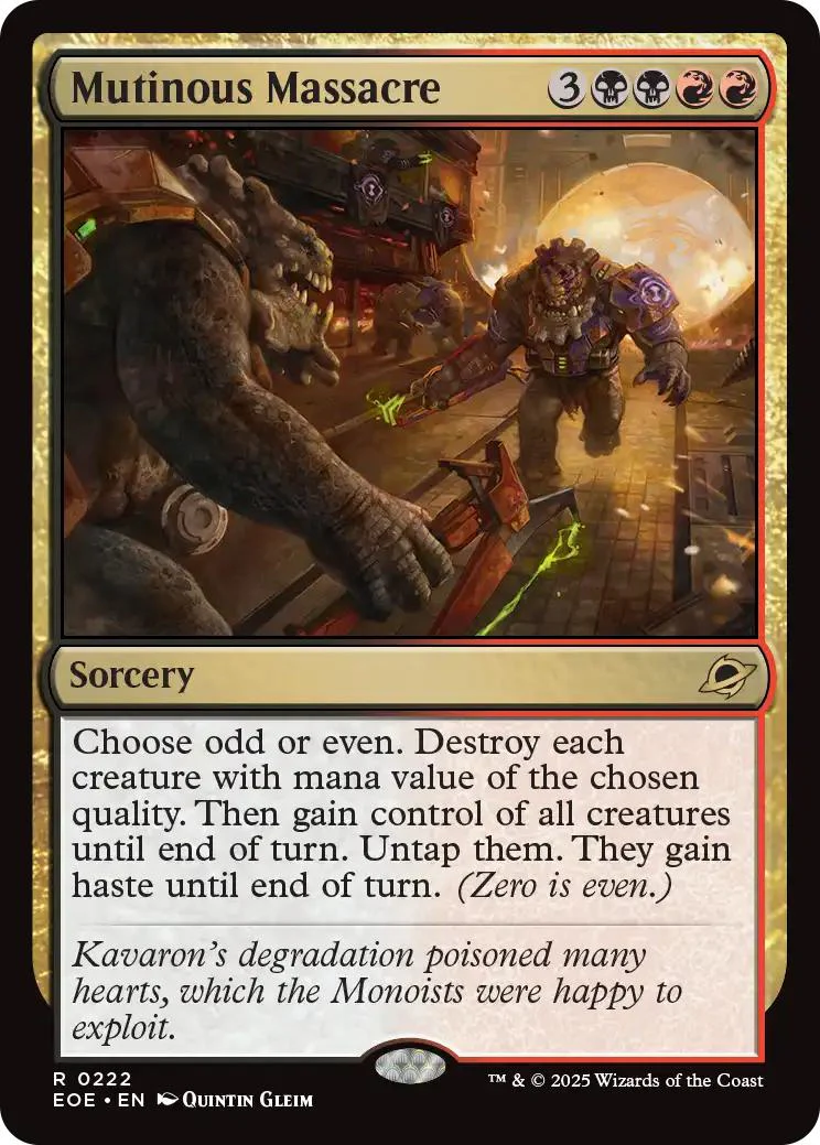 Mutinous Massacre [222] [Edge of Eternities] [Non-Foil]